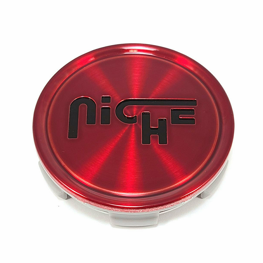 Niche 1PC — NICHE 2.70"FLAT CAP-GL-RED LOGO IN BLK