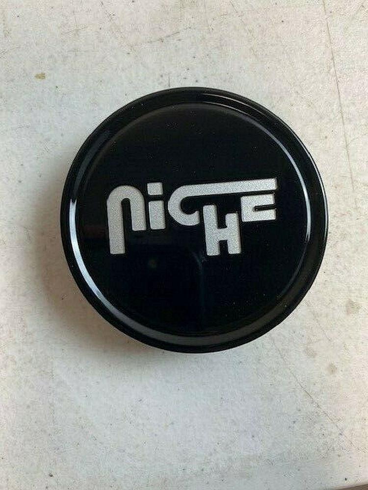 Niche 1PC — NICHE 2.95" FLAT CAP-GL-BLK SILVER LOGO