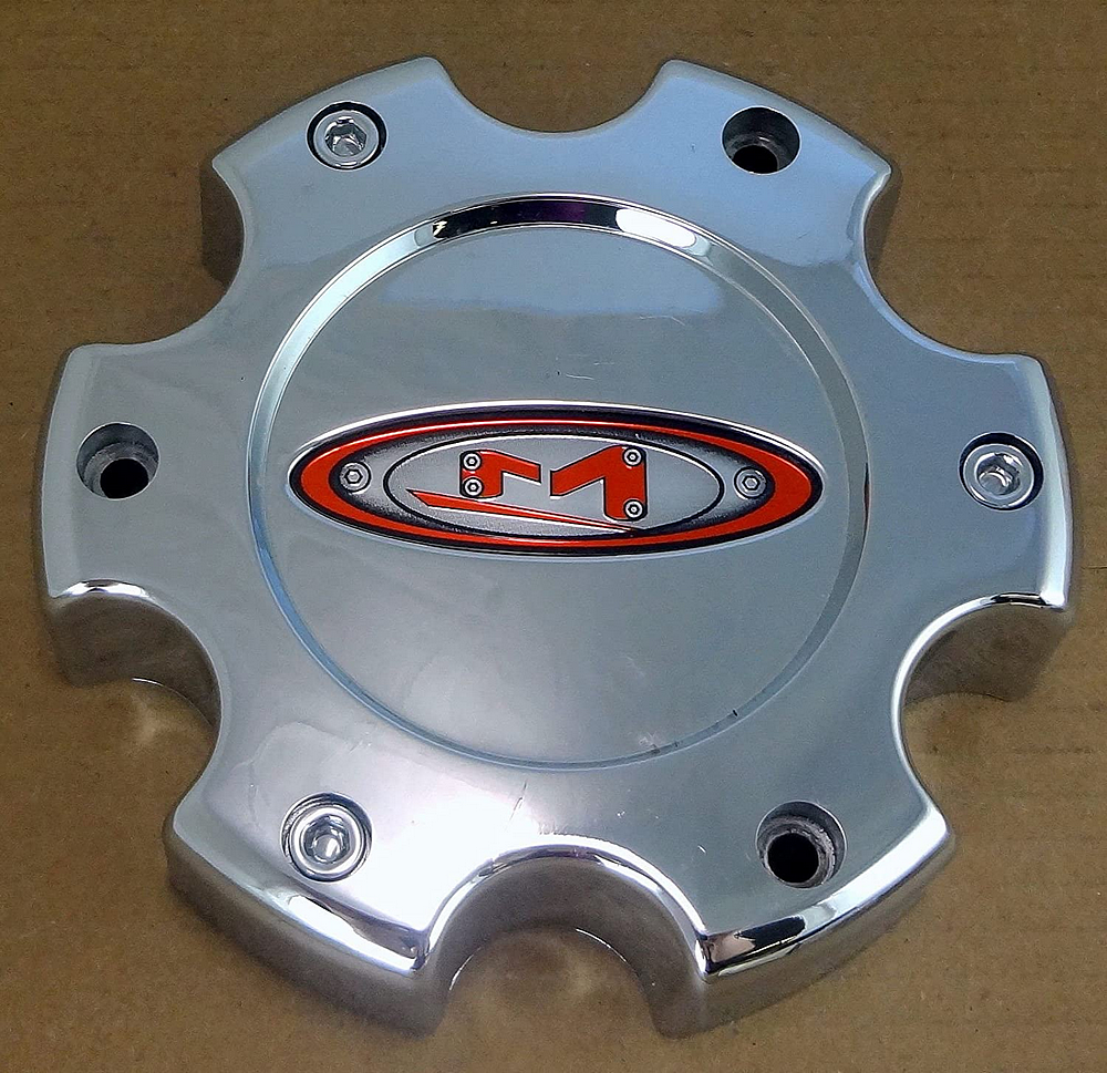 Moto Metal — MO955/956 CAP CHR 6X5.5 - RED OVAL LOGO