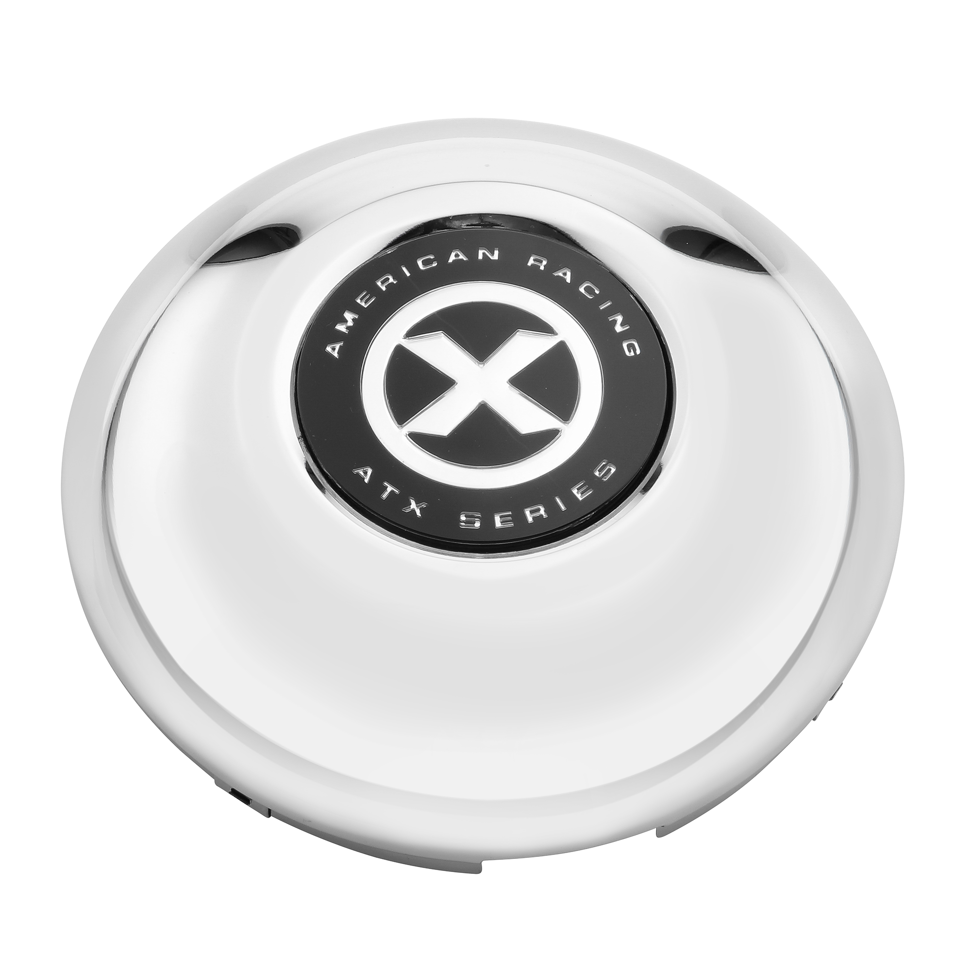 ATX — ATX FRONT SNAP IN 4 TAB CAP CHROME