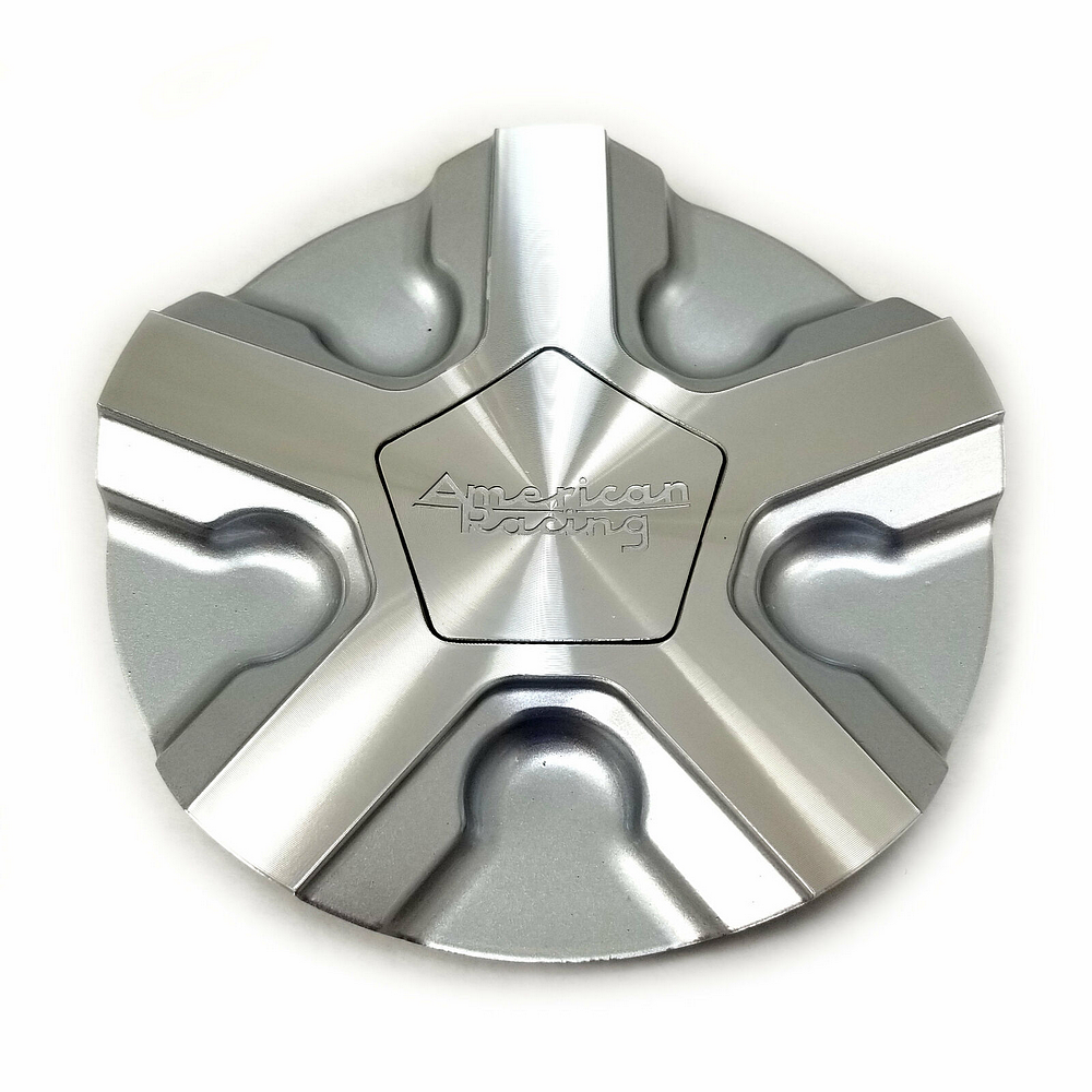 American Racing — AR921 CAP SNAP IN - SILVER MACHINED