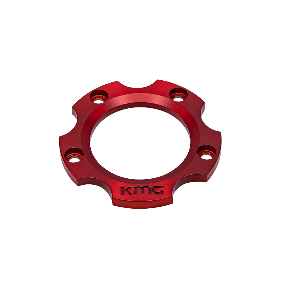 KMC Powersports — KS CAP RING 5X4.5 - ANODIZED RED