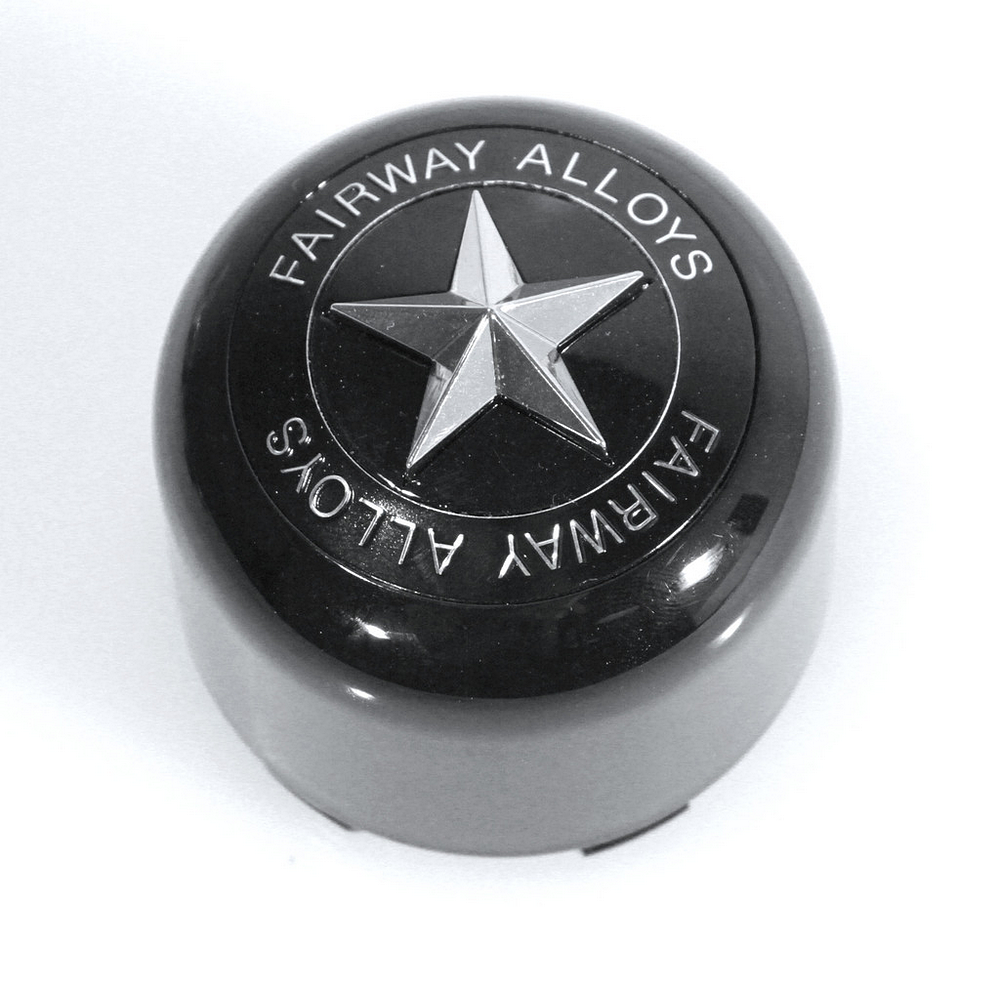 Fairway Alloys — FA STAR CAP- POP IN STYLE - GLOSS BLACK