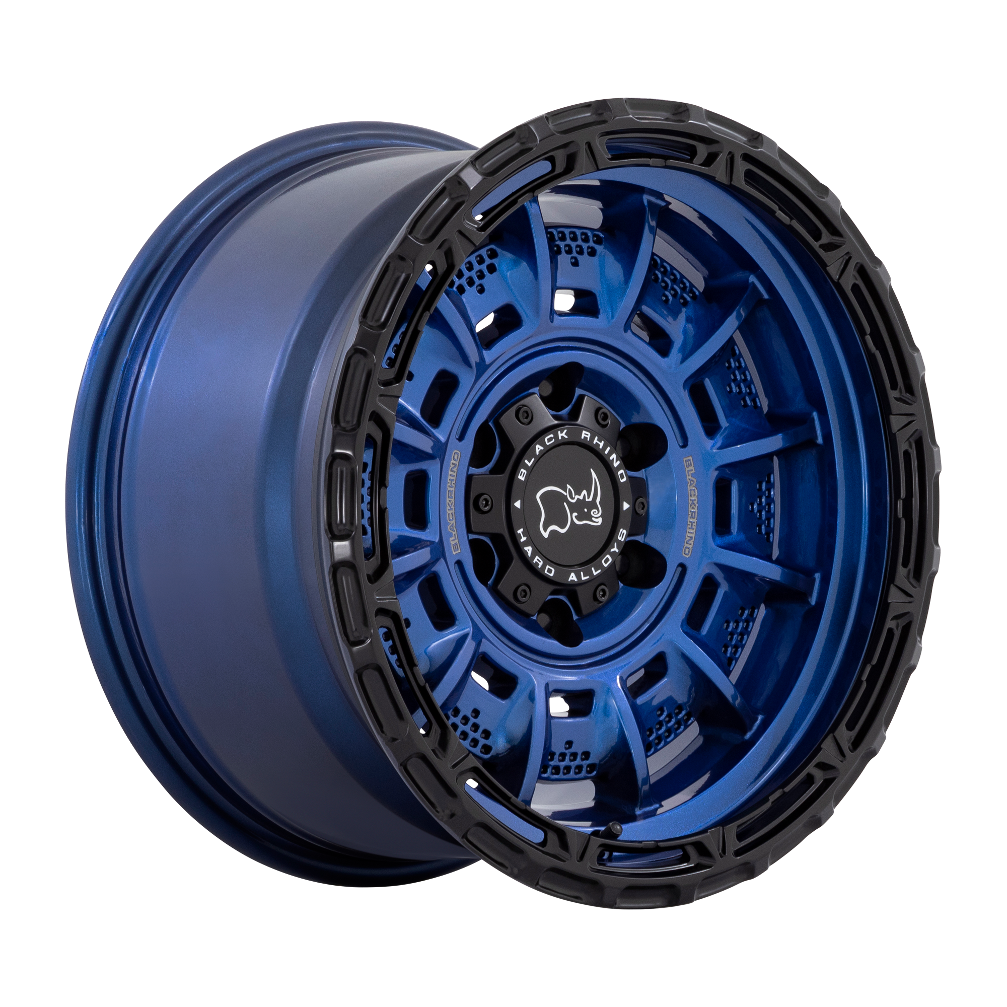 Black Rhino Hard Alloys — LEGION 17X9 5X5.0 71 CB-BLU-BLK +0