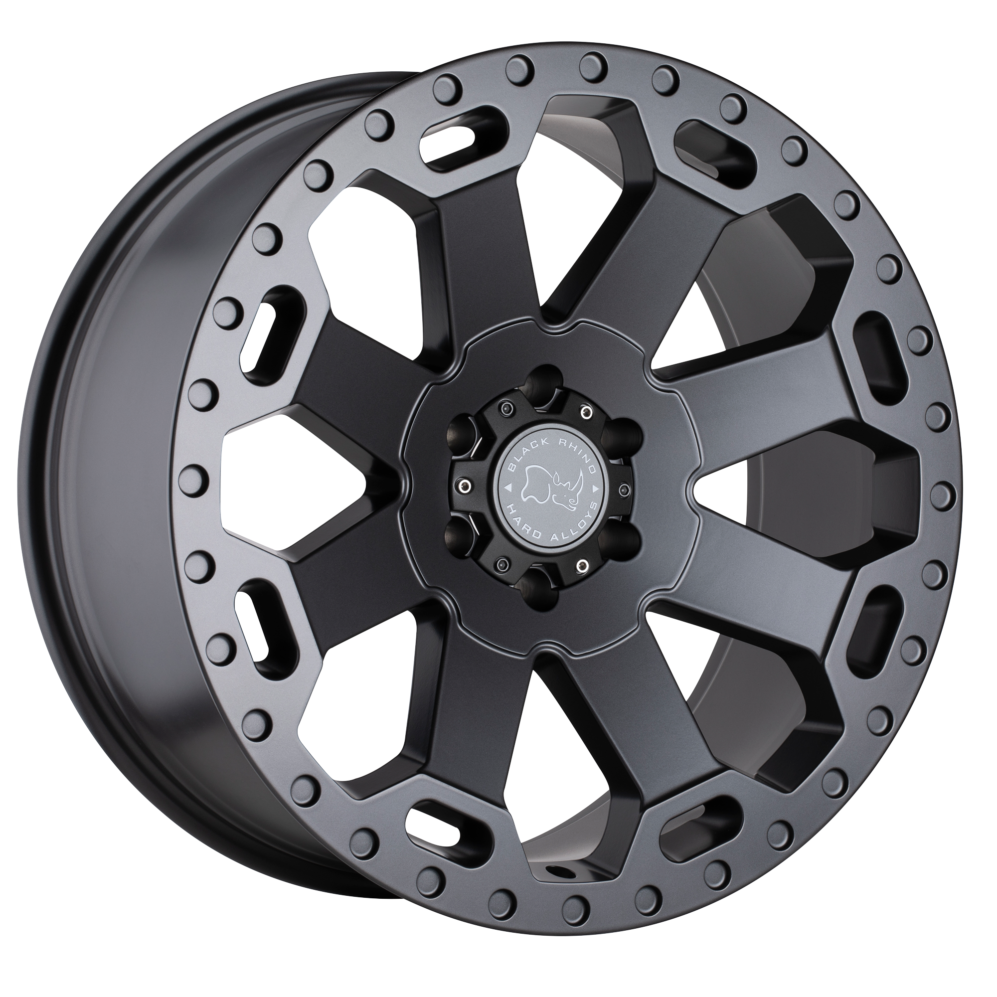 Black Rhino Hard Alloys — BR WARLORD 18X9 8X165 -12 122 M-GNMTL