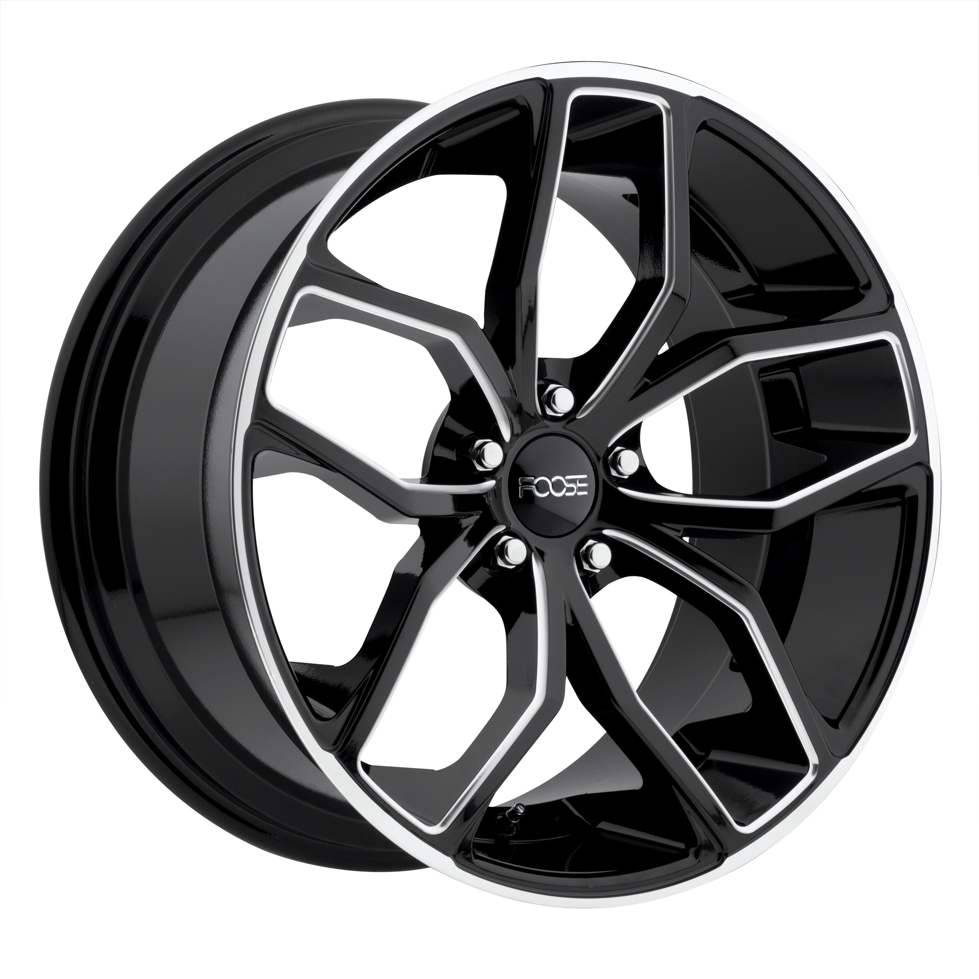 4 FOOSE F150 OUTCAST 20x8 5 Wheels Rims 5X120 GLOSS BLACK MILL 20 Inch 