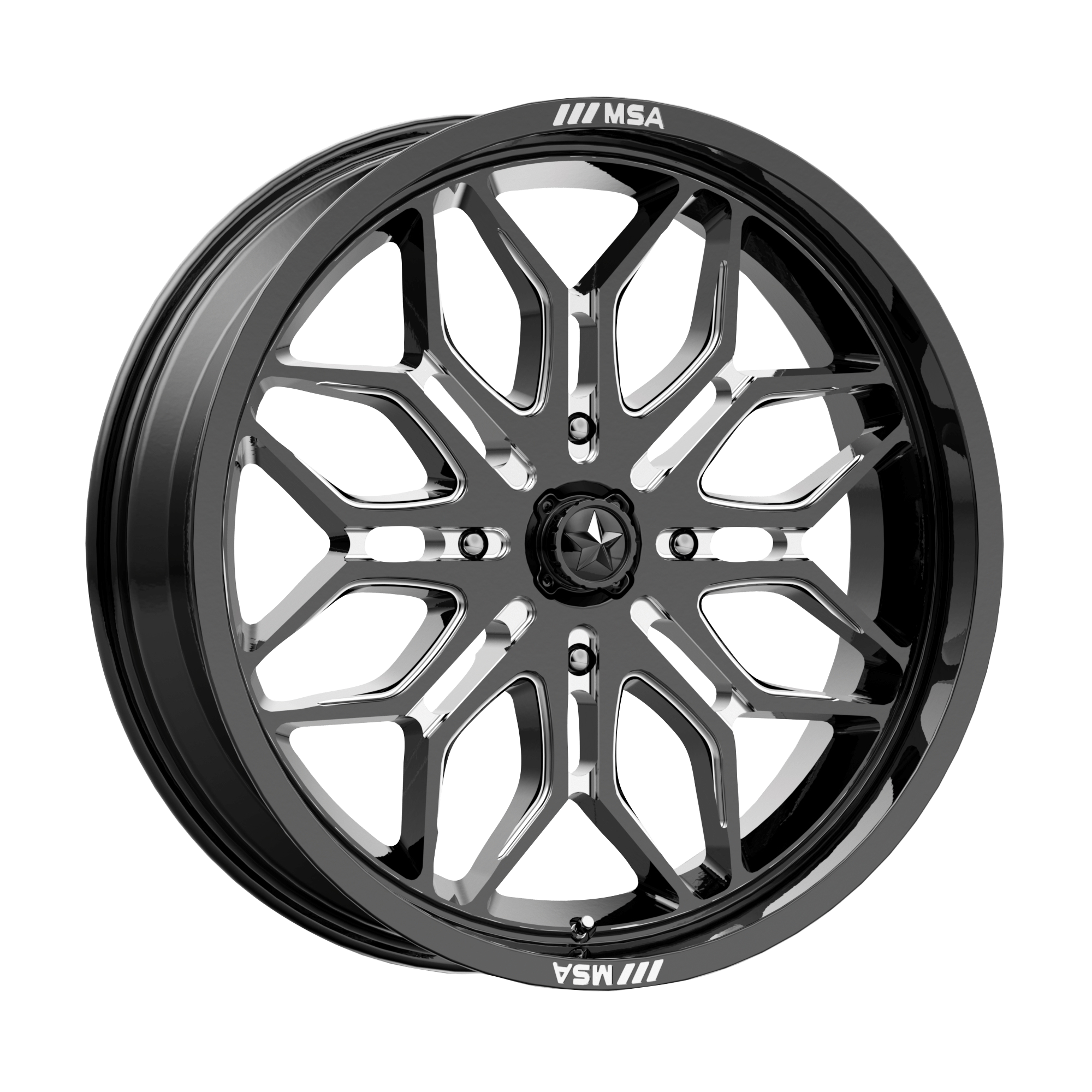 MSA Offroad Wheels — SNIPER UTV 18X7 4X156 115 G-BLK-MILL +10